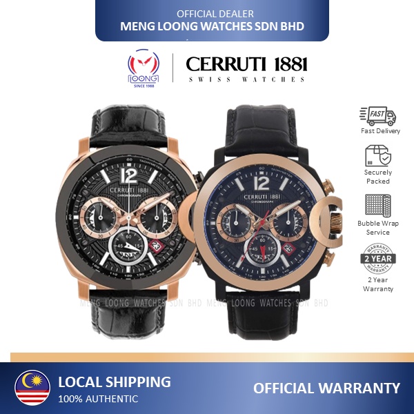 CERRUTI 1881 CTCRA18110 CTCRA18112 Chronograph Quartz Jam Lelaki