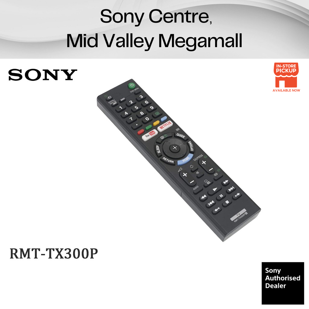 New Sony RMT-TX300P Remote Control For XBR-65X900E & Other LCD TVs - 433MHz 2 thumbnail image