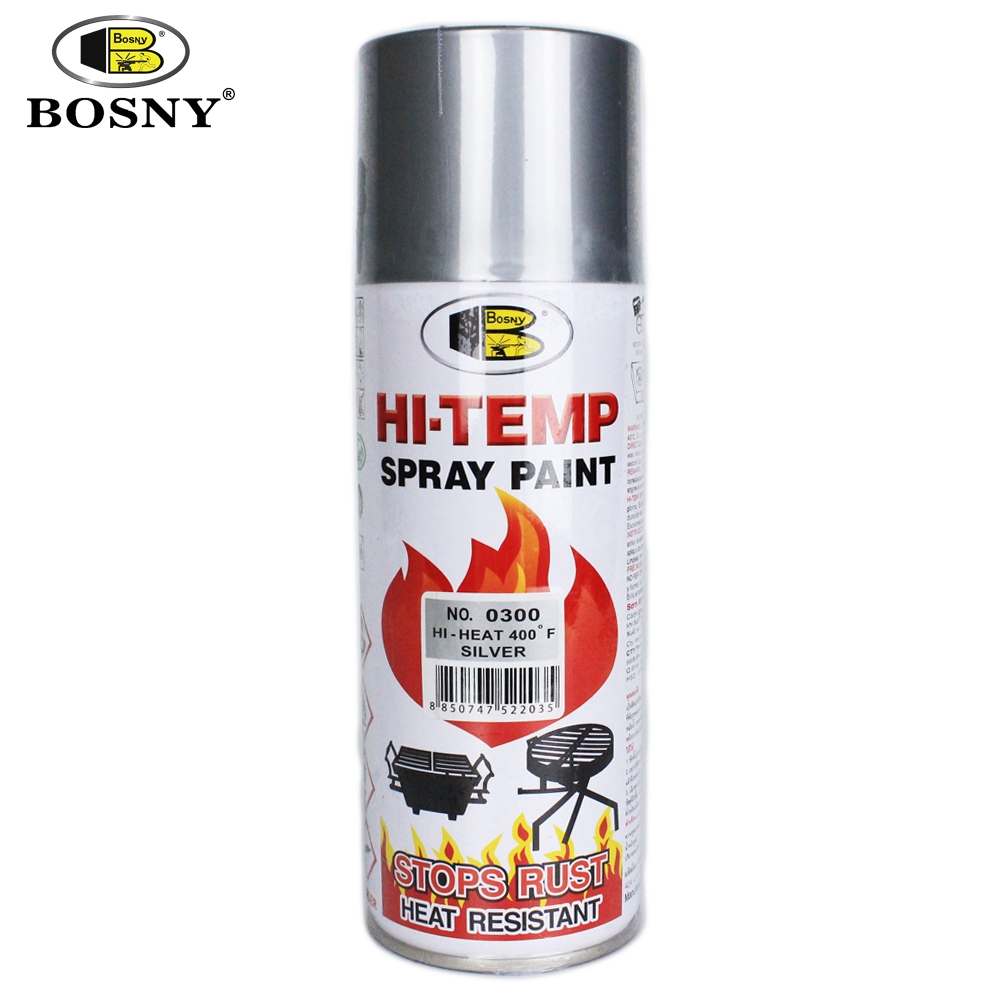 BOSNY HiHeat 400F Resistant Aerosol Spray Paint High Temperature