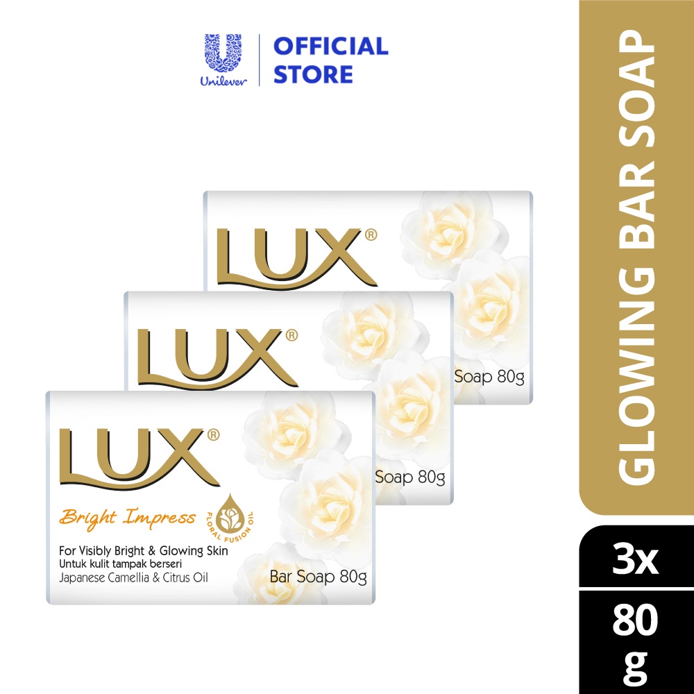 Lux Bright Impress Beauty Bar Soap 3 x 70g Shopee Malaysia