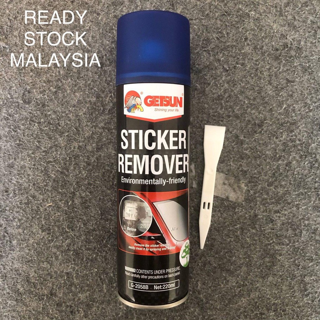 READY STOCK spray sticker remover car window cleaner sticker roadtax