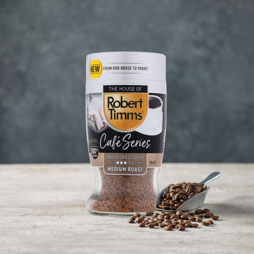 Robert Timms Cafe Series Freeze Dried Medium Roast Instant Coffee
