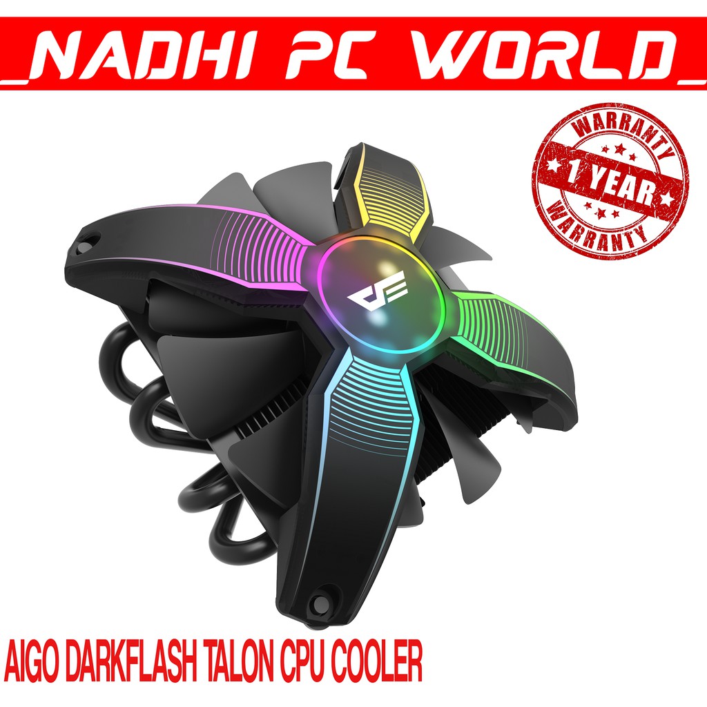 AIGO DarkFlash Talon RGB CPU Cooler for Intel & AMD Motherboard ...