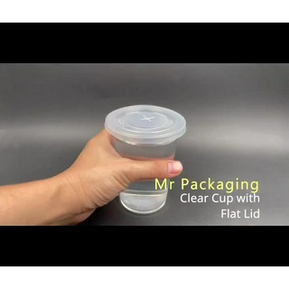 EC 12oz / 16oz PP Clear Cup With " Flat Lid " [ 100sets± ] E12S / E16S ...