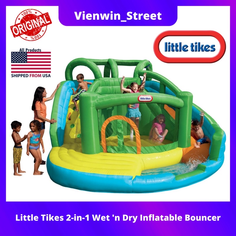 Little tikes 2 in 1 wet n dry hot sale bouncer