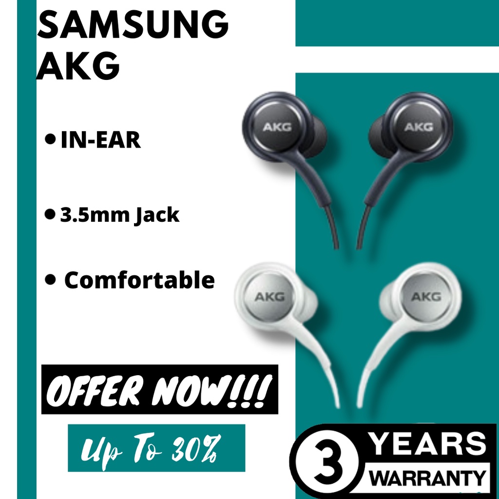 Original Samsung Akg S8 S8 PLUS Note 8 S9 S9 Plus WIRED IN EAR Earphone Earphones Akg Imported