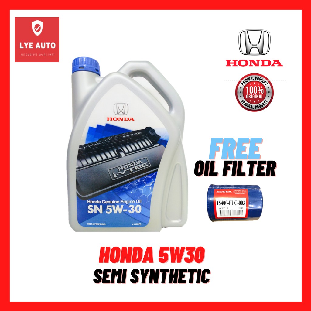 Honda SN 5W-30 Original Engine Oil Semi Synthetic 5W30 | Shopee Malaysia