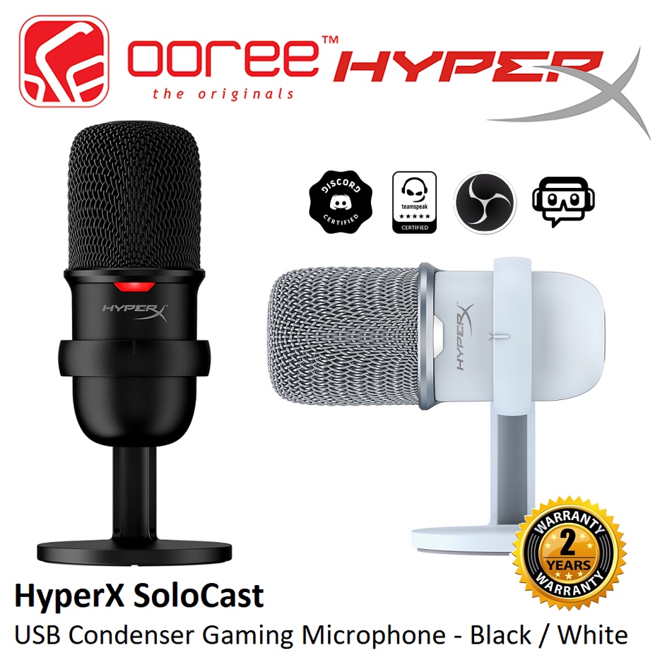 HyperX SoloCast - USB Microphone (White)