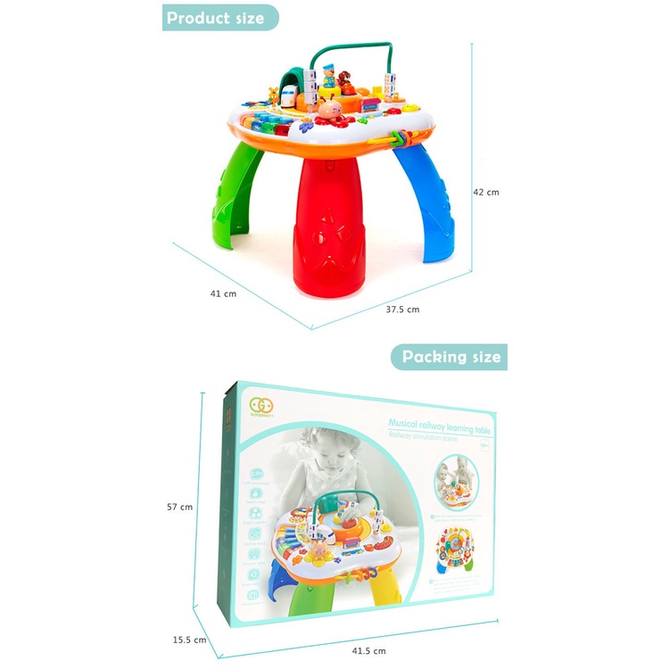 Musical railway learning table deals