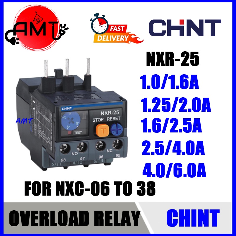 CHINT TOR NXR-25 THERMAL OVERLOAD RELAY 1.0 TO 6.0A | Shopee Malaysia