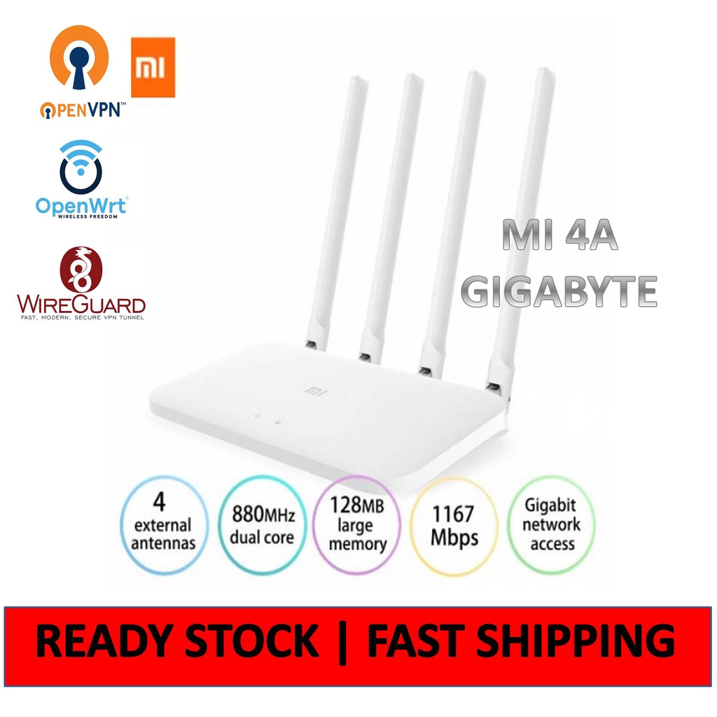 Mi4A Xiaomi Mi Router 4A GIGABIT EDITION Mi4C (READY OPENWRT) OVPN