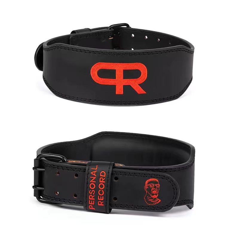 PR Weight Lifting Belt 7MM Heavy Duty Pro Leather Belt with Adjustable Buckle Shopee Malaysia