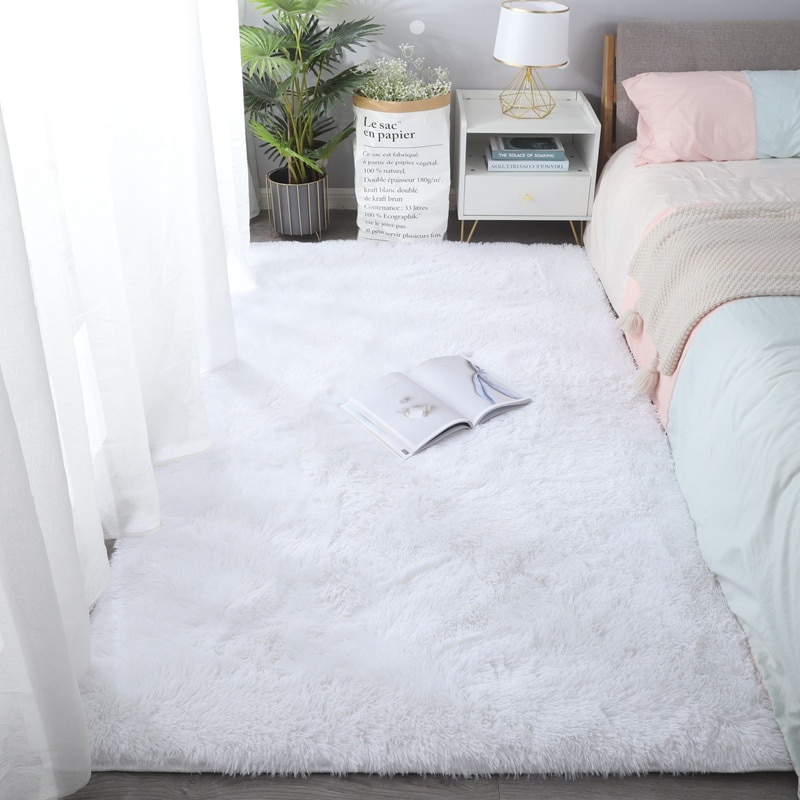 120*180cm Super Big Soft Fluffy Area Rug Modern Shaggy Plush Carpet ...