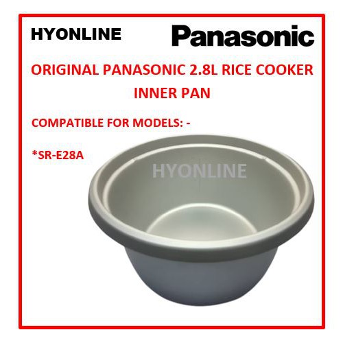 2.8L INNER PAN PANASONIC RICE COOKER INNER PAN FOR SRE28A RICE