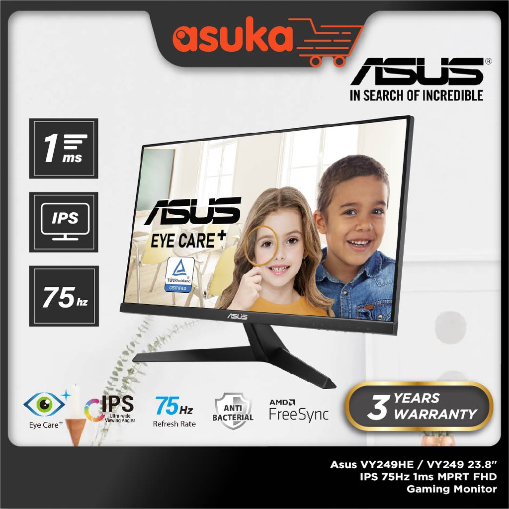 Asus VY249HE / VY249 23.8" IPS 75Hz 1ms MPRT FHD Gaming Monitor