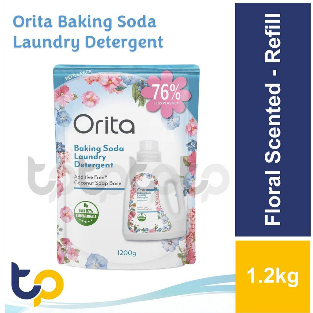 ORITA Baking Soda Laundry Detergent 1.5kg/ Refill Pack 1.2kg Shopee