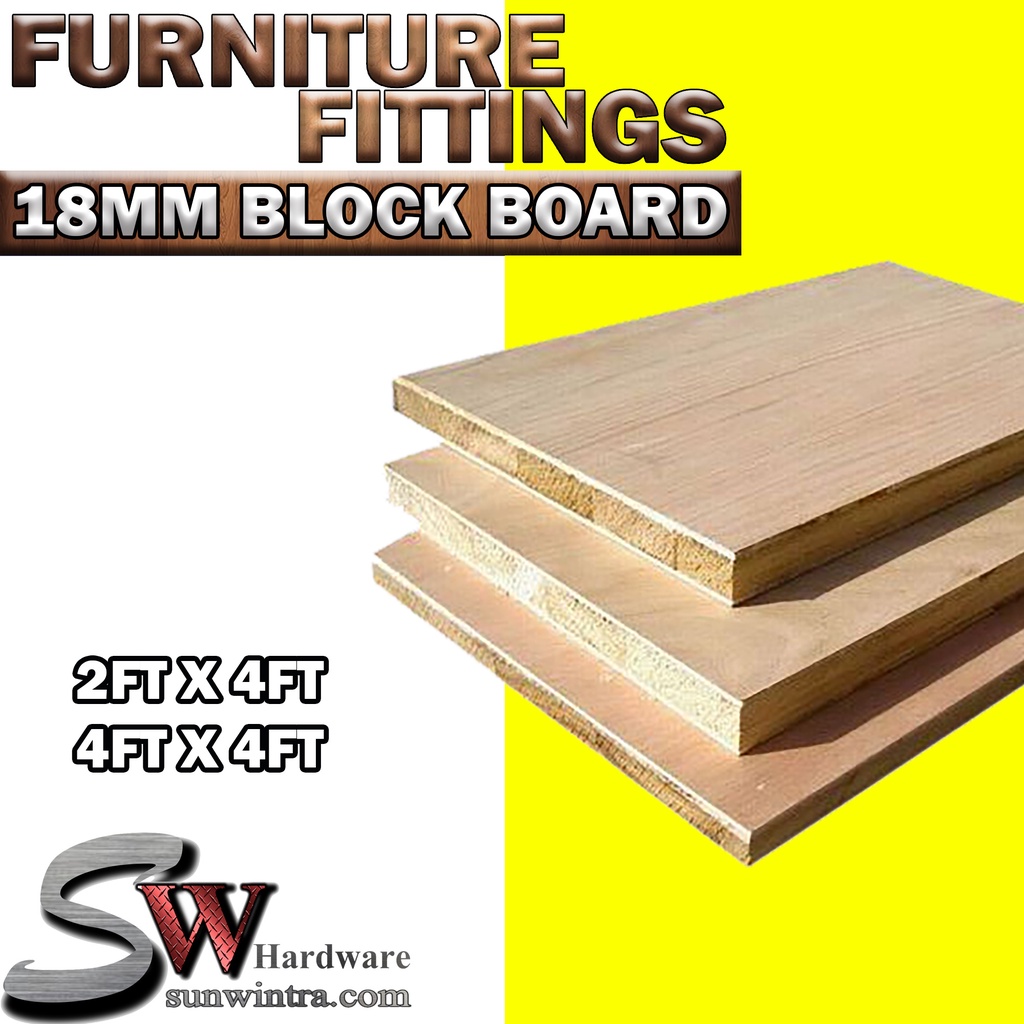 SW Hardware 18MM Plywood Timber Panel Wood Board Sheet Papan Plywood