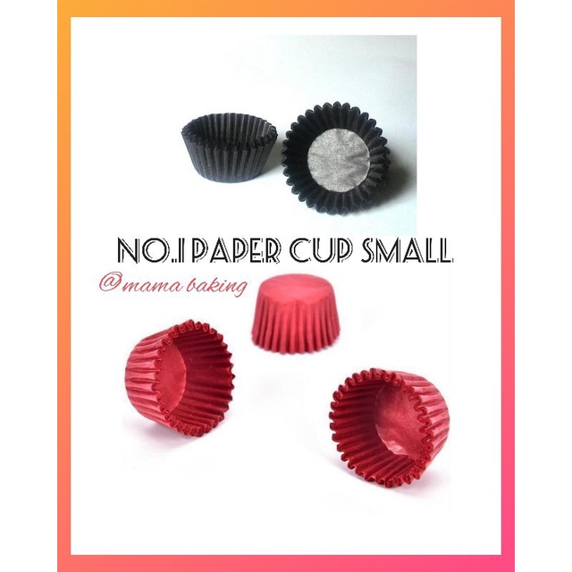 No.1 Paper Cup Cake 1 Roll / Kertas Biskut Cup Cakes Biscuit Tart Black ...