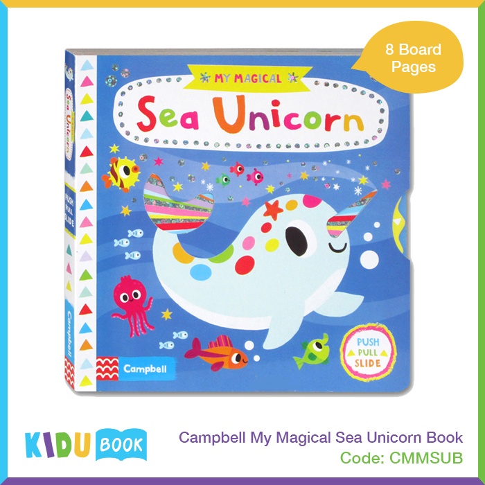 Campbell My Magical Sea Unicorn Book Kidu Baby Baby Story Book | Shopee ...