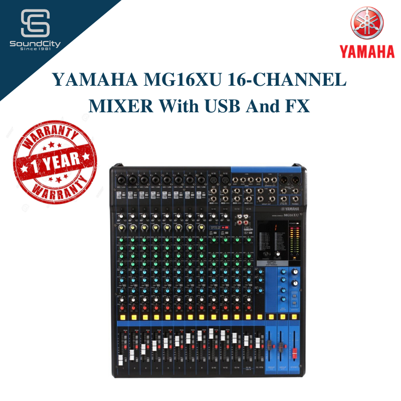 Original YAMAHA MG16XU 16channel Mixer with USB and FX ( Yamaha MG16XU