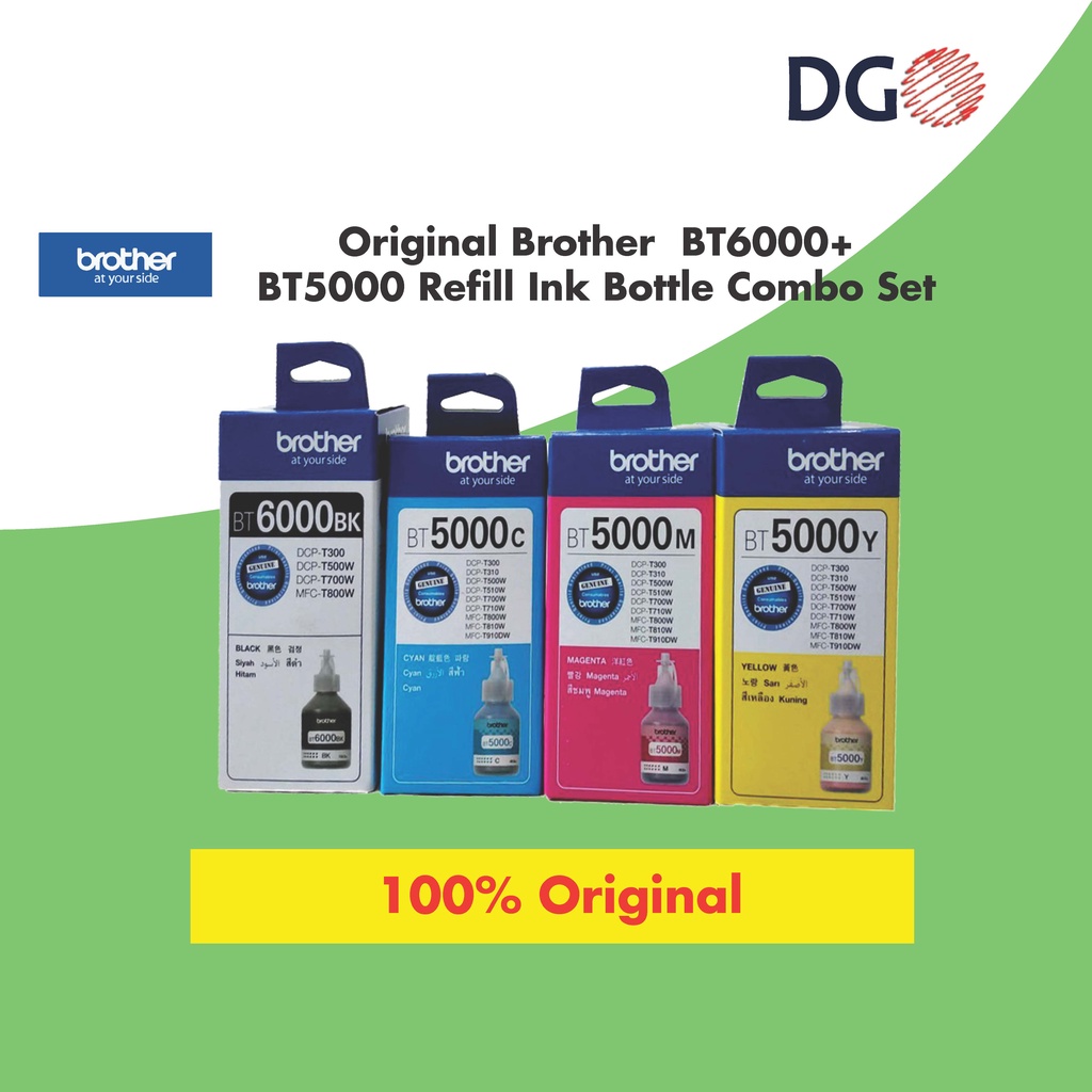 ORIGINAL Brother BT6000 + BT5000 Refill Ink Bottle | Shopee Malaysia