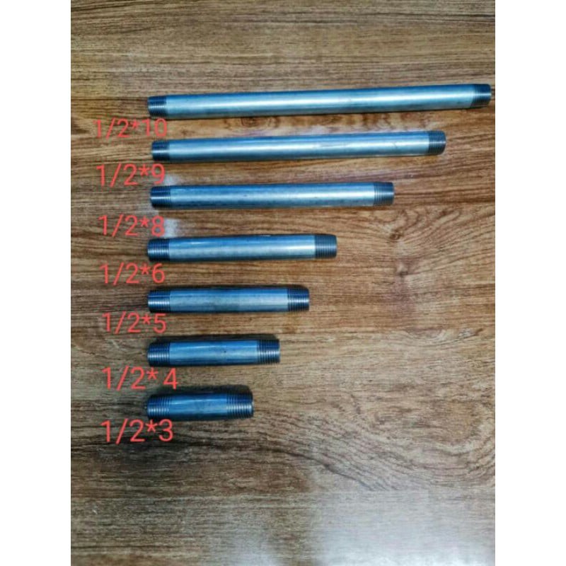 GI nipple plumbing piping gv pipe teflon fitting adapter male ppr ...