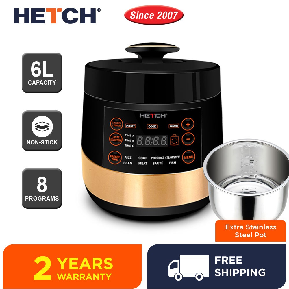 Hetch smart pressure outlet cooker