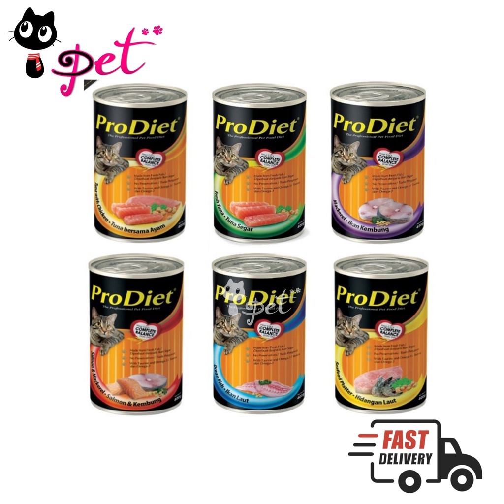 ProDiet Cat Can Food 400G ( Prodiet Fresh Tuna, Chicken Tuna ,Mackerel