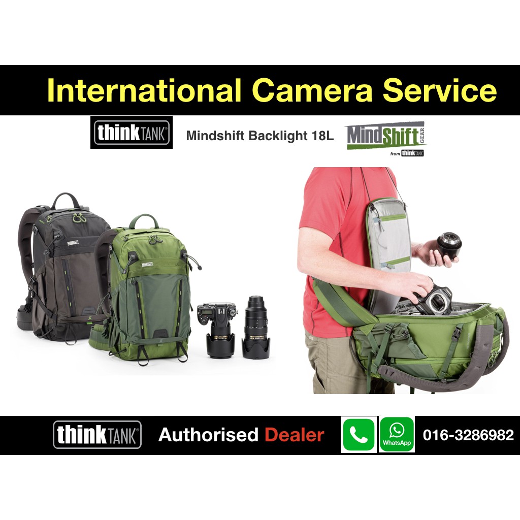 Mindshift Gear BackLight 18L Camera Backpack For 2 standard DSLR bodies ...