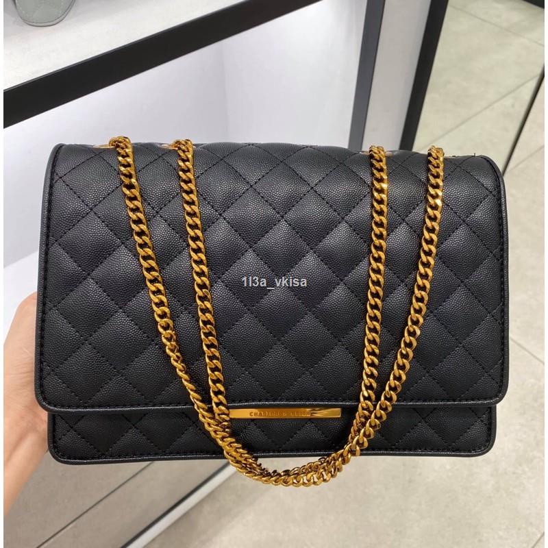 READY STOCK MALAYSIA Charles Keith Quilted Chain Bag