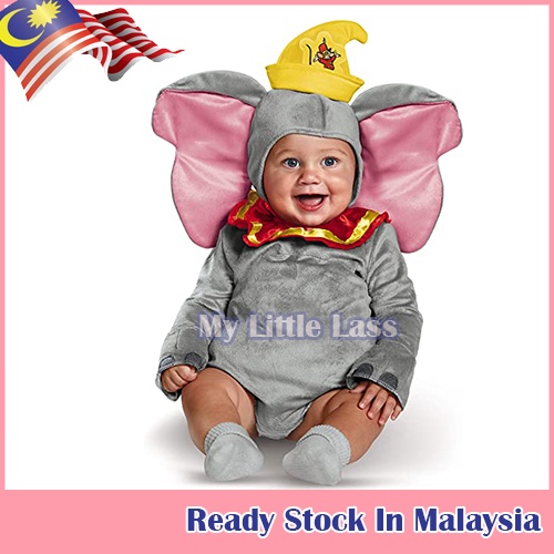 Cutie Dumbo Halloween Costume for Babies Dress Up animal Elephant Costume Shopee Malaysia