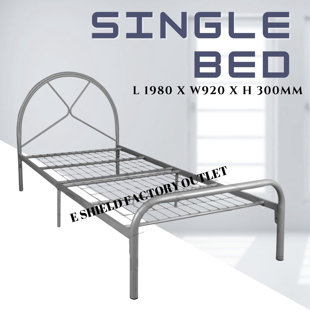 3V Metal Single Bed Frame Powder Coated Metal 2B By 3V - PR9001F Katil ...