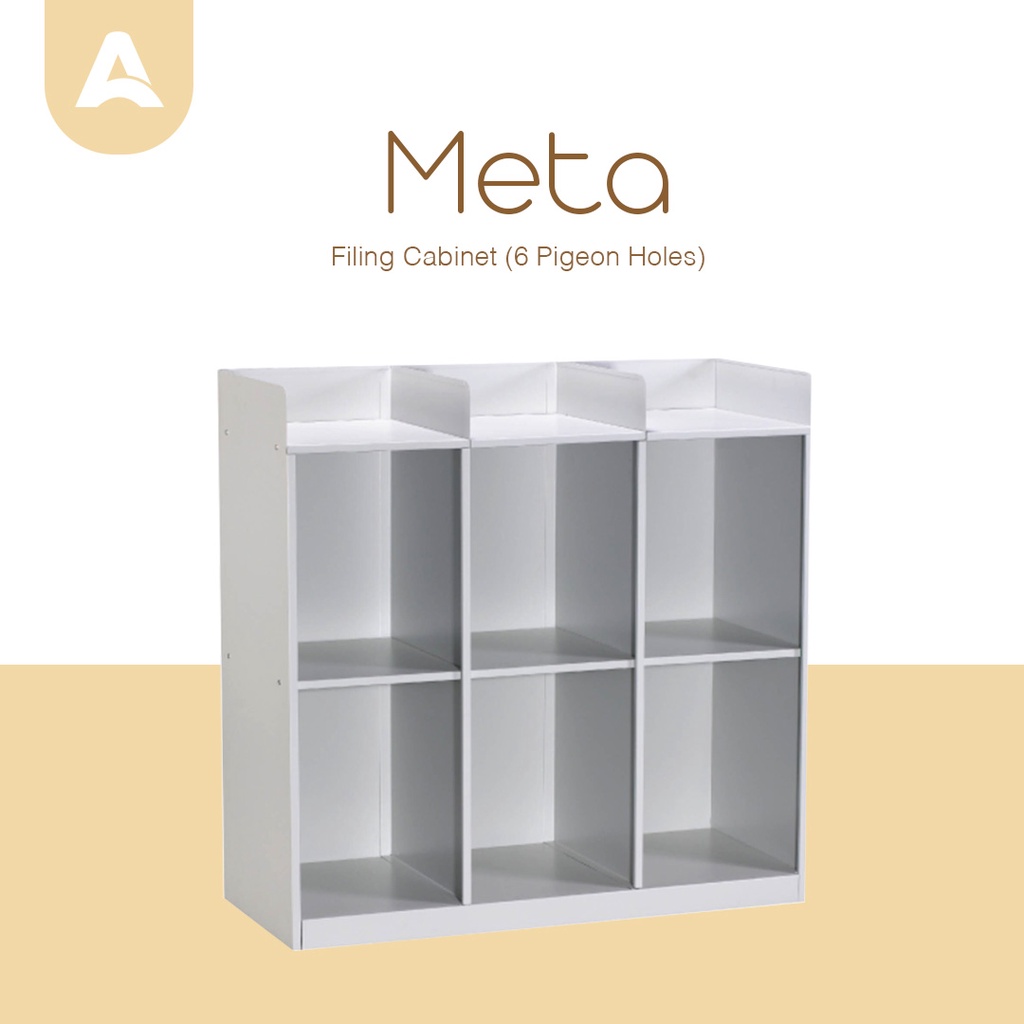 Arturo - Meta Filing Cabinet with Top (6 Pigeon Holes) | Shopee Malaysia
