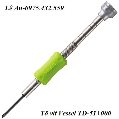 Vessel TD-51 Precision Micro Screwdriver Set – 8 Bits, Made In Japan