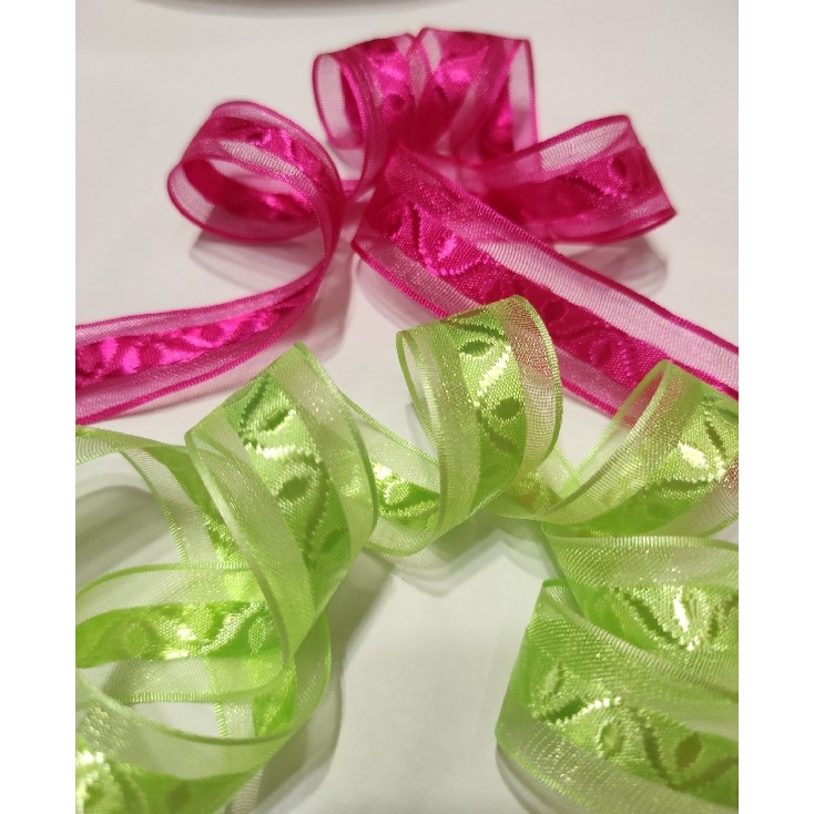 20MM Organza Multicolor Sheer Ribbons Birthday DIY Craft Riben