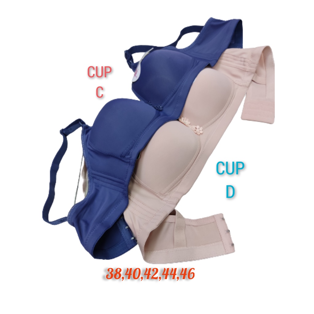 (Ready Stock) Woman Bra Wireless Cup CD Lady Innerwear Baju Dalam ...