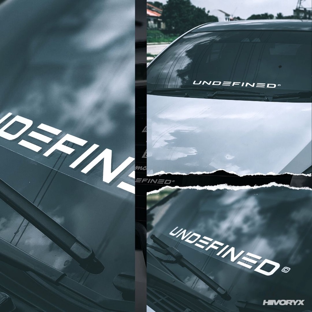 UNDΞFINΞD ORIGINAL DIE-CUT DECAL STICKER WINDSHIELD DECAL | UNDEFINED X ...