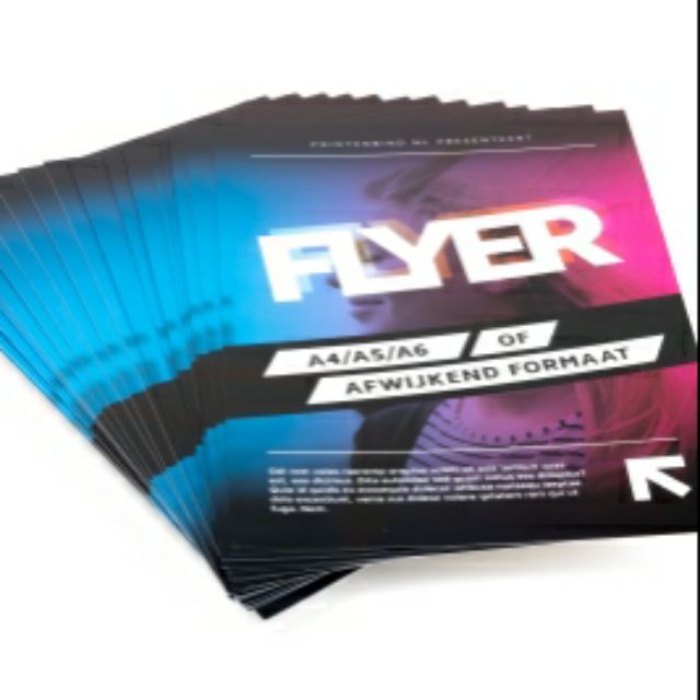 Print Cetak Flyers / Brochure Size A5 Murah Kualiti 100gsm Gloss Art