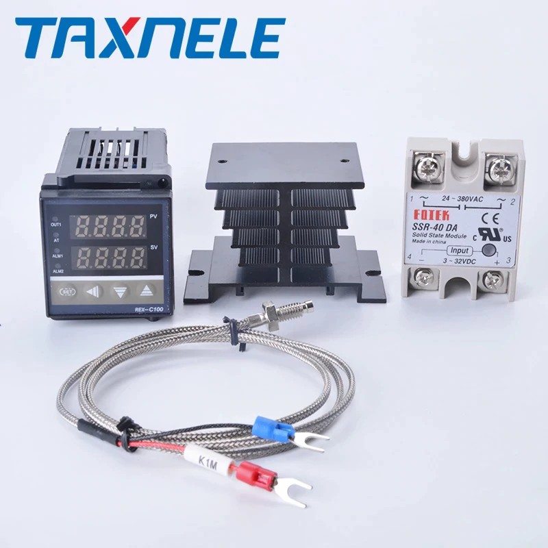 Digital PID Temperature Controller REX-C100 REX C100 thermostat + 40DA ...