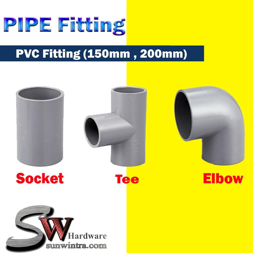PIPE FITTING / PVC FITTING / PENYAMBUNG PAIP AIR #SOCKET #TEE #ELBOW ...