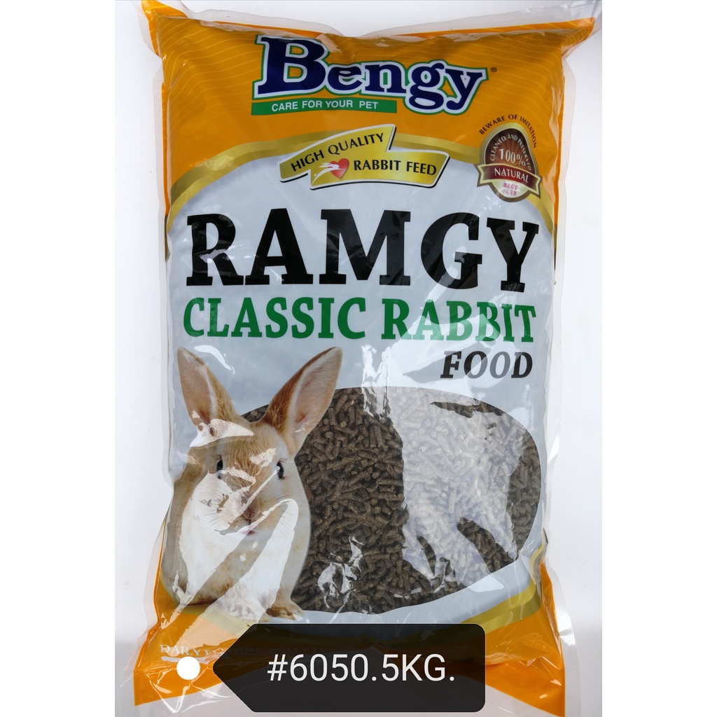 Bengy Ramgy Classic High Quality Rabbit Feed Food Pellet 5kg Makanan ...