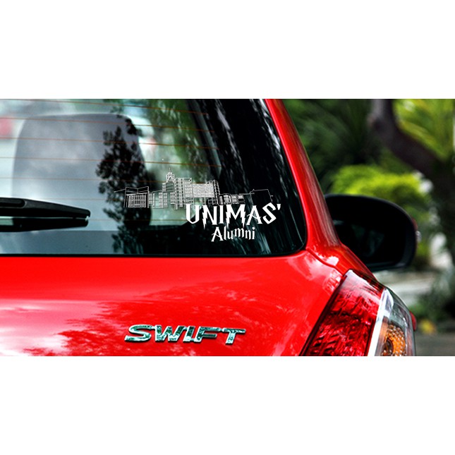 Unimas Alumni Rear Sticker(can stick both outside and inside car