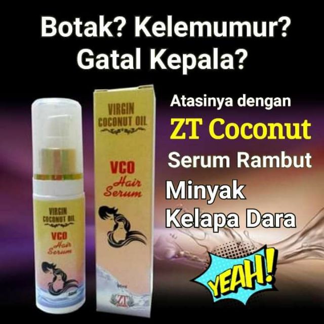 (READY STOCK) ORIGINAL VCO HAIR SERUM - SERUM RAMBUT - MINYAK KELAPA ...