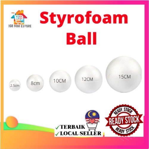 DIY Round Styrofoam Balls White Modelling Polystyrene Foam Craft Balls ...