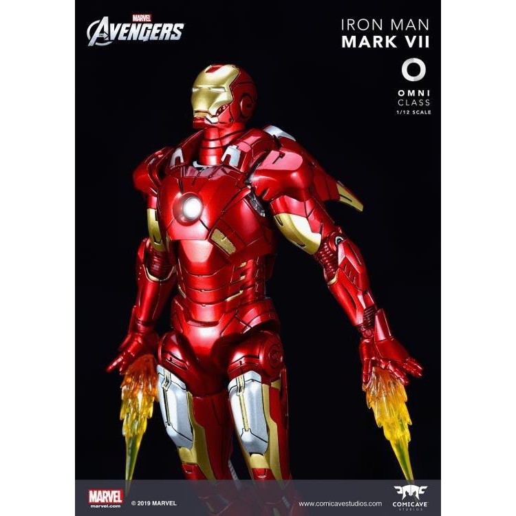 Comicave 1/12 Scale Diecast LED Iron Man MARK VII MK7 Male cheapest Action Figure