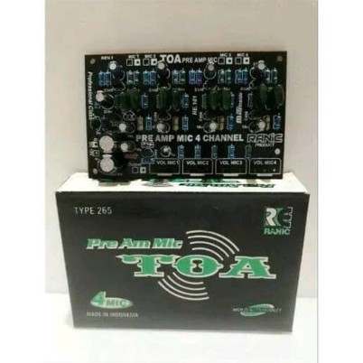 Toa model 4-channel mic mixer pre amp mic Amplifier Kit | Shopee Malaysia