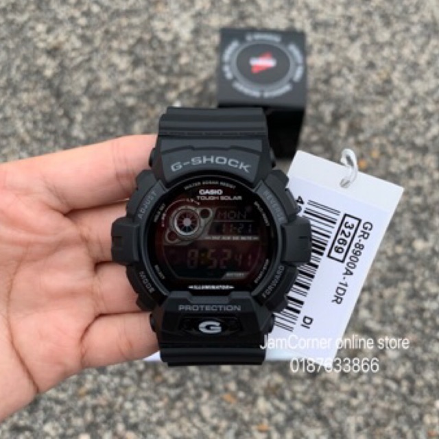 100 Original CASIO G SHOCK solar GR 8900A 1 BLACK MATTE Shopee