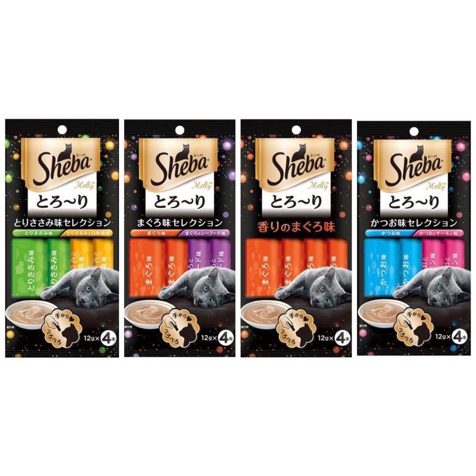 Sheba Melty Cat Creamy Treats 12g x 4 sachets Shopee Malaysia