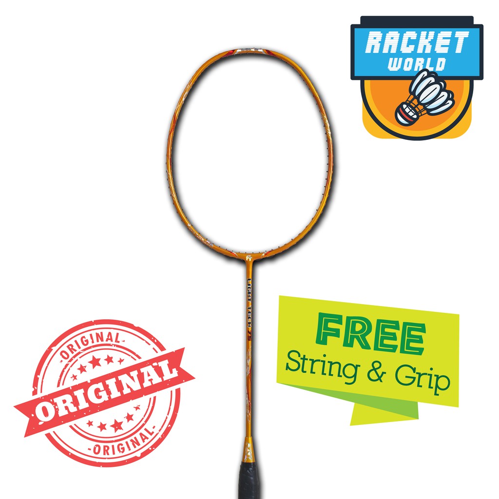 FLEET 100% ORIGINAL BADMINTON RACKET LIGHT TECH 75 GRAM | Shopee Malaysia