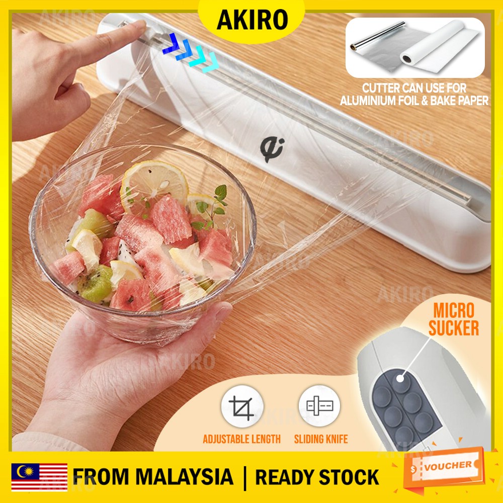 AKIRO Fresh Food Wrap Slide Cutter Baking Paper Aluminium Foil